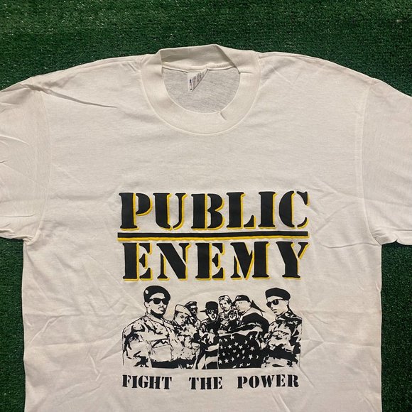 Deadstock NOS Public Enemy Vintage 90s Rap Hip Hop T-Shirt - Picture 2 of 5